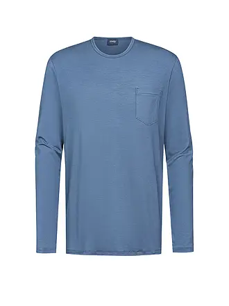 MEY | Pyjama Langarmshirt JEFFERSON yacht blue | dunkelblau